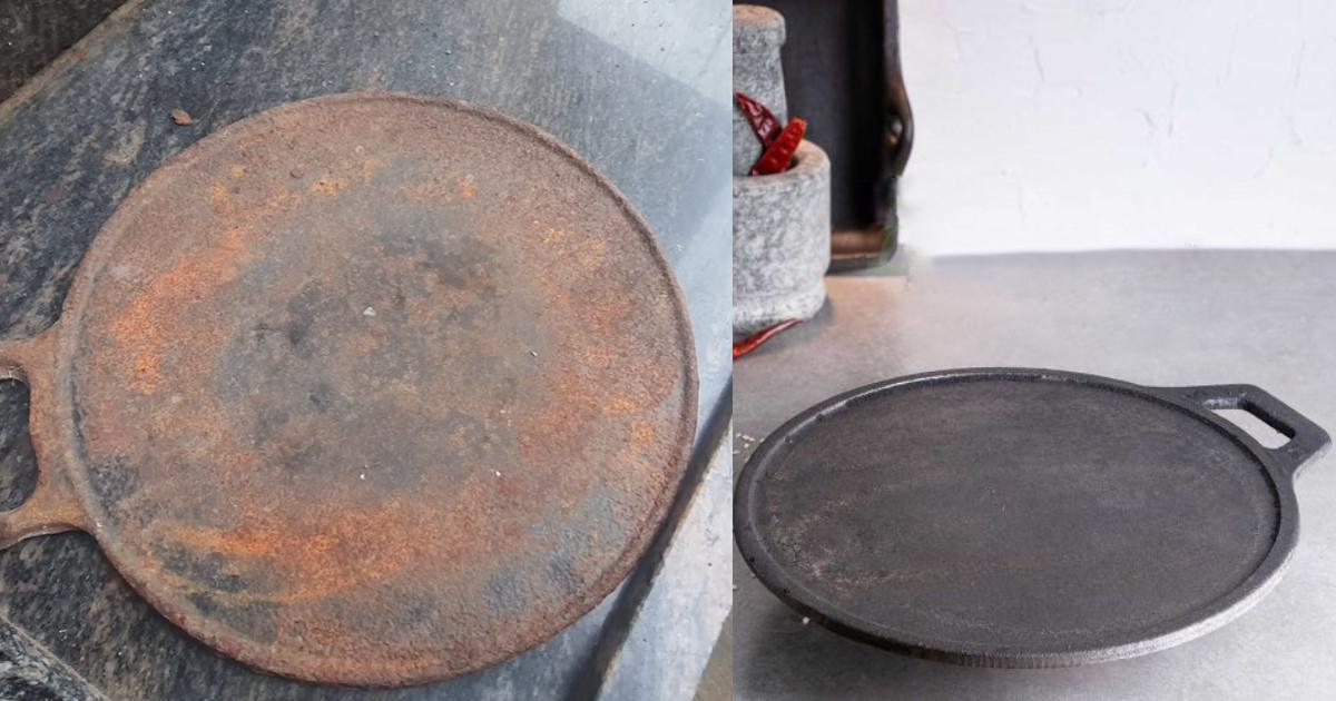 Easy Season Cast Iron Dosa Tawa tip