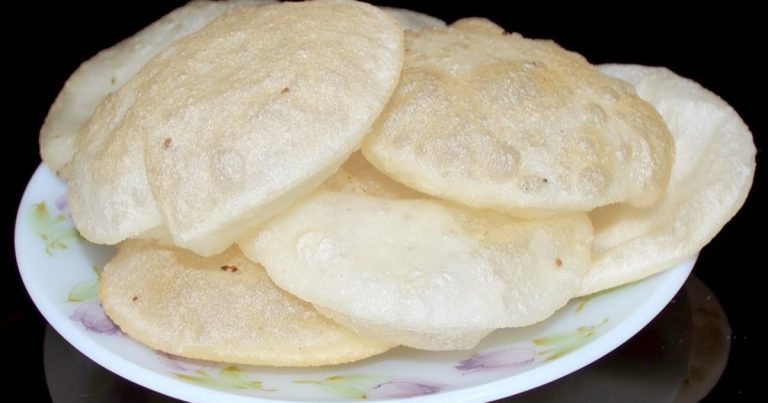 Easy Simple Rice Flour Puri recipe