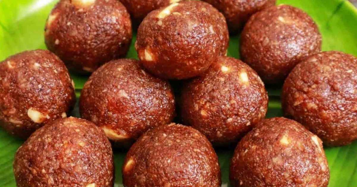 Aval jaggery ladu recipe