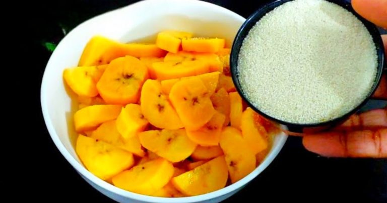 Rava banana snack recipe