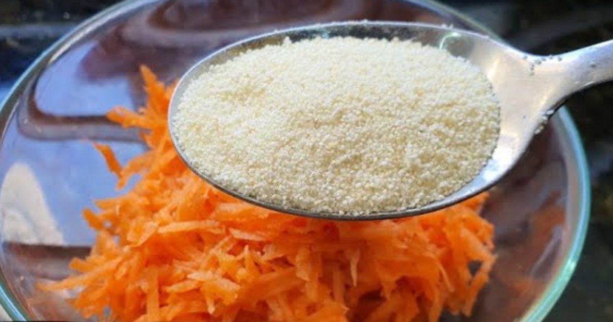 Tasty Carrot rava recipe