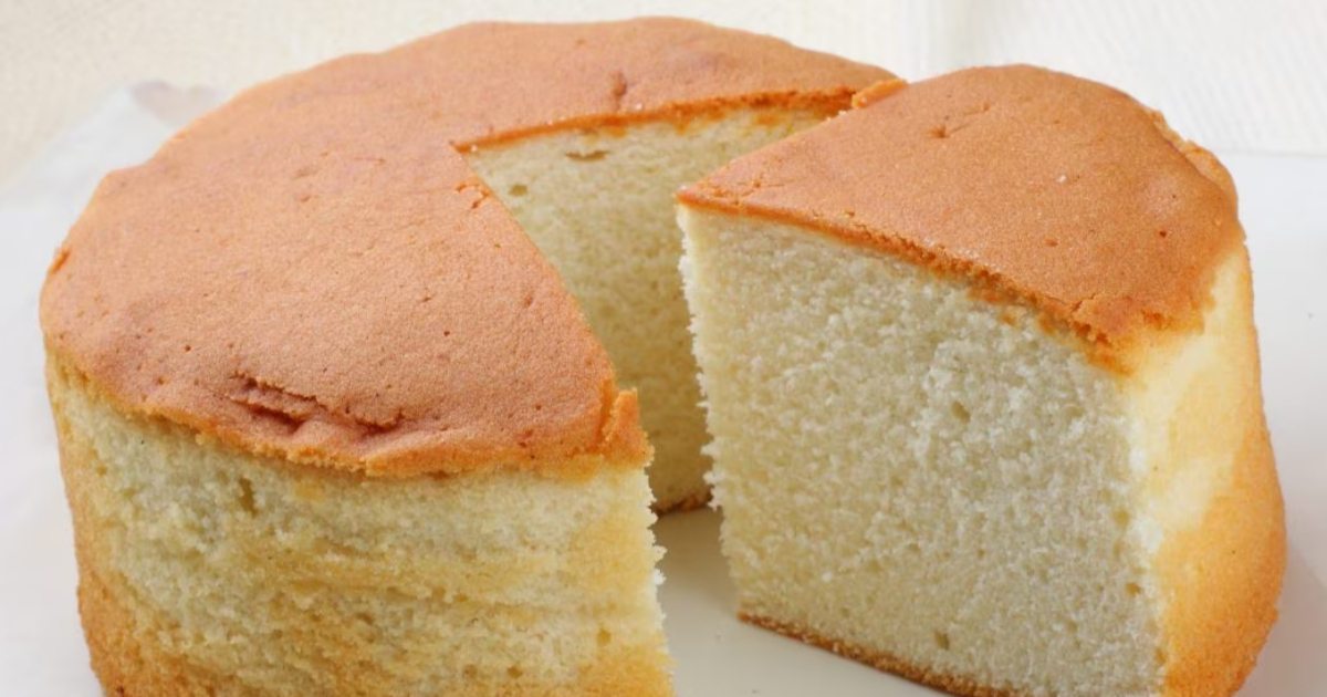 Perfect Soft 3 Ingredients Sponge Cake