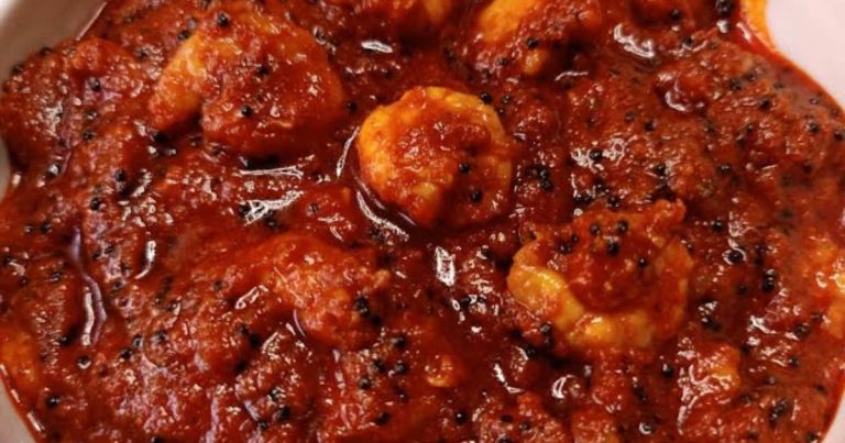 Kerala style chemmen achar Prawns Pickle Recipe