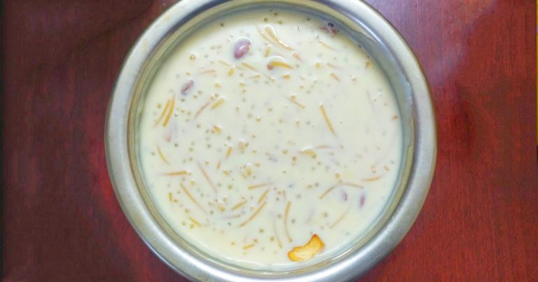 Semiya Chovvari Payasam Recipe