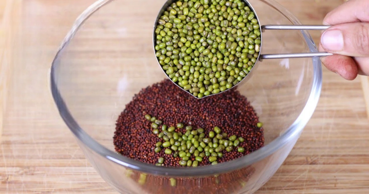 Ragi and Moong Dossa Recipe