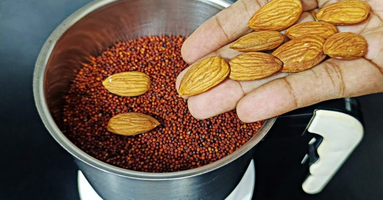 Heathy Ragi Badam Recipe