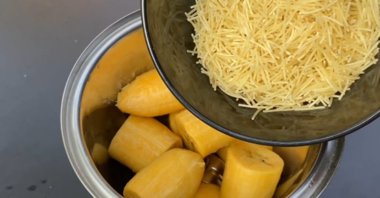 Quick Banana And Vermicelli Snack