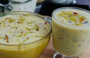 Caramel Custard Fruit Drink